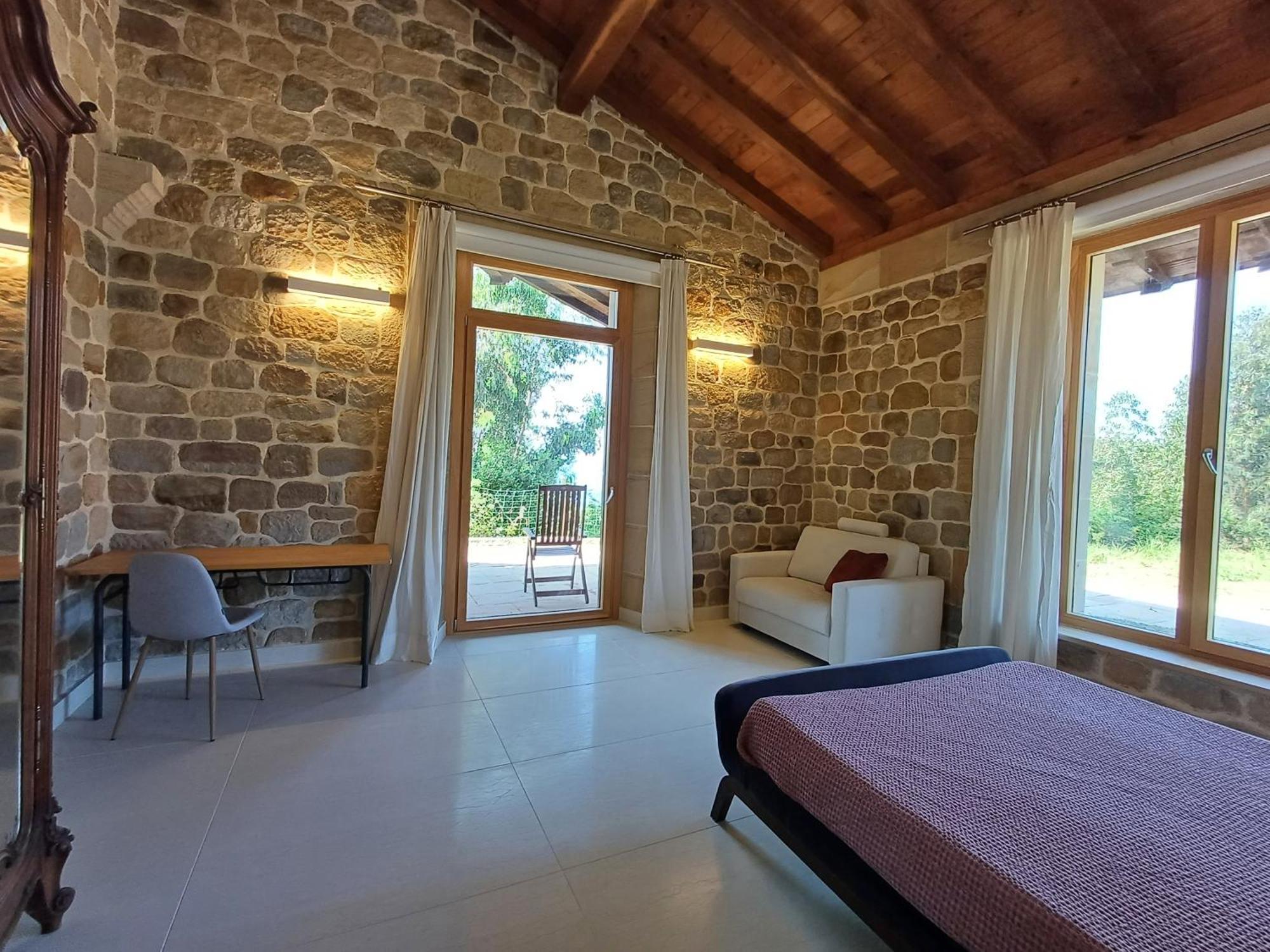 Amplio Apartamento Con Jardin En Casa Rural Haritza Con Vistas Al Mar Ea Bagian luar foto