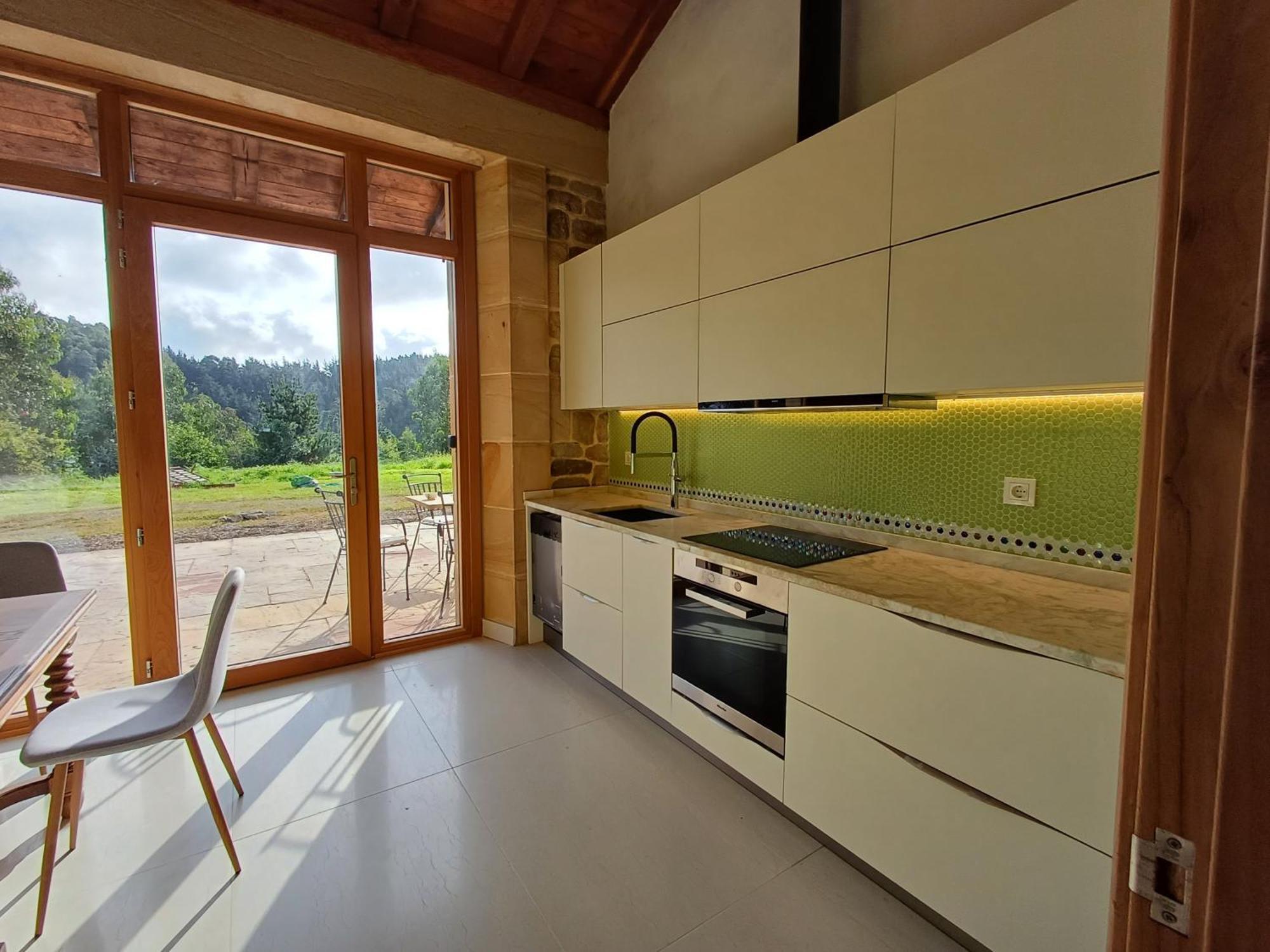 Amplio Apartamento Con Jardin En Casa Rural Haritza Con Vistas Al Mar Ea Bagian luar foto
