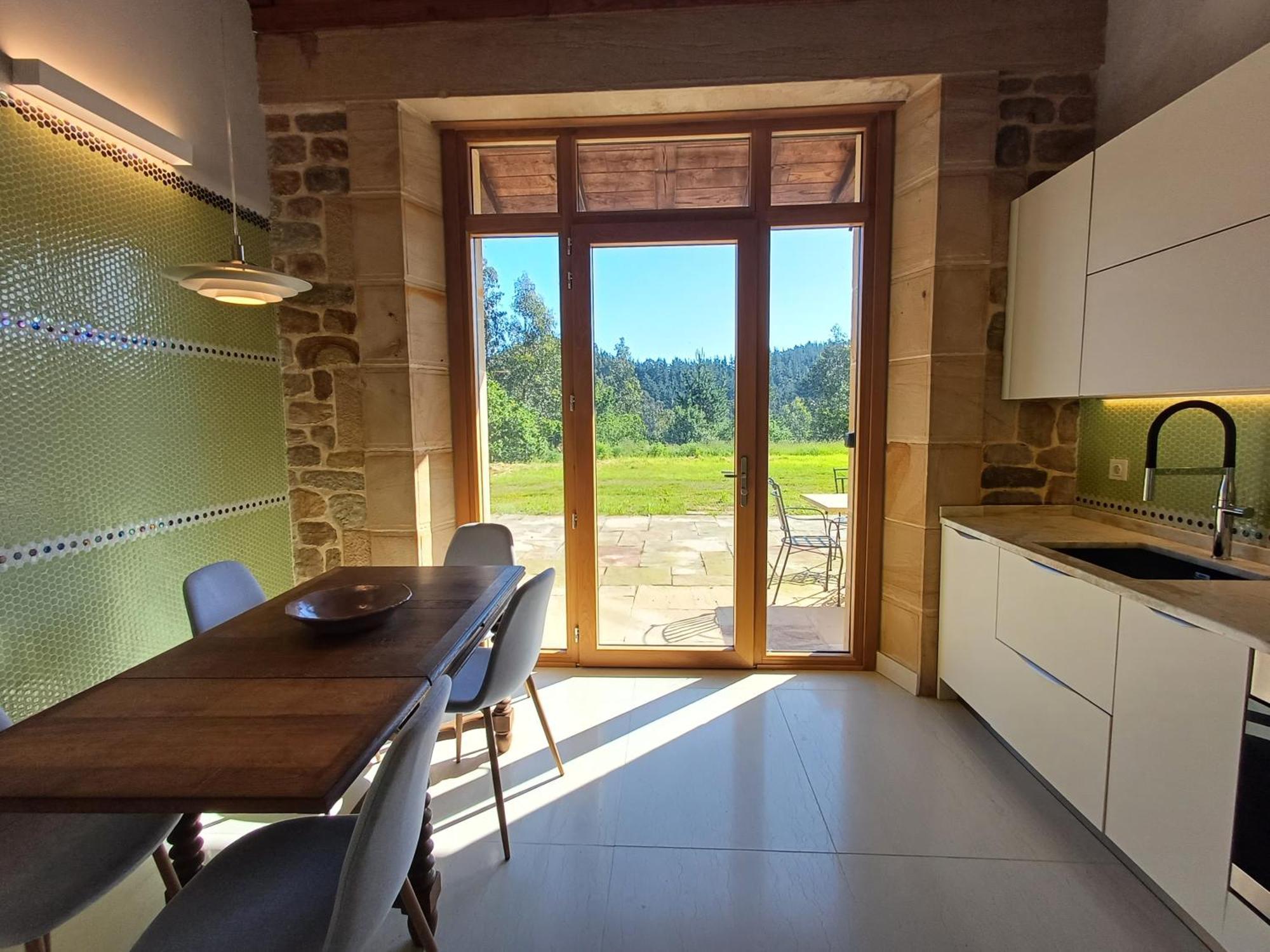 Amplio Apartamento Con Jardin En Casa Rural Haritza Con Vistas Al Mar Ea Bagian luar foto